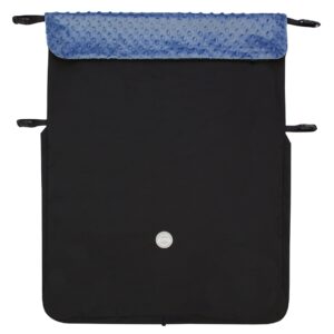 Nepadací deka JOMK Softshell Minky Blue